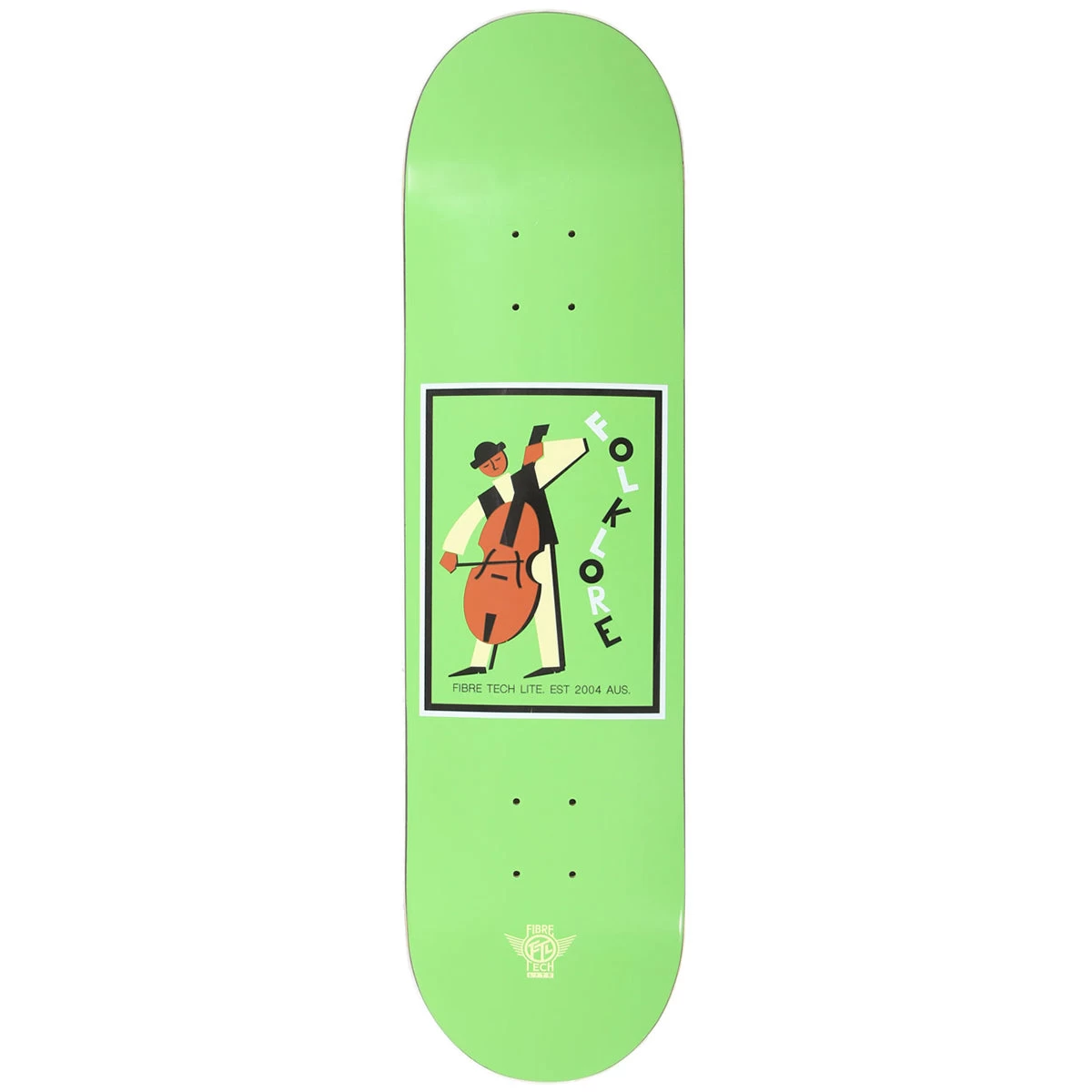 Folklore - Cello Fibre Tech Lite Green 8.0 Skateboard Deck 3 Folklore - Cello Fibre Tech Lite Green 8.0 Skateboard Deck