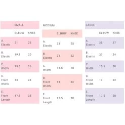 Impala - Protective Pack Pad Set Pink -Famous Skate Shop Impala ProtectivePackPadSet adult chart