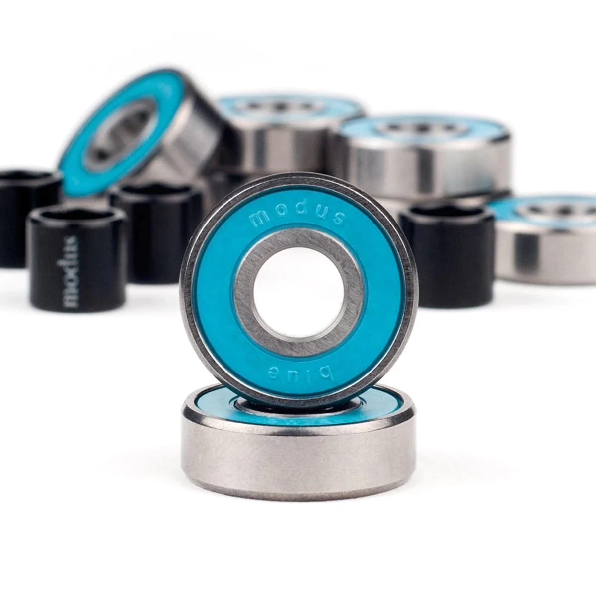Modus - Blue Skateboard Bearings 4 Modus - Blue Skateboard Bearings - Image 2