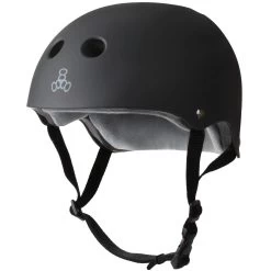 Triple 8 - Certified Sweatsaver Helmet Black Rubber