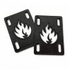 Black Label - Label Flame 1/8 Riser Pads Black -Famous Skate Shop black label 1 8 riser pads
