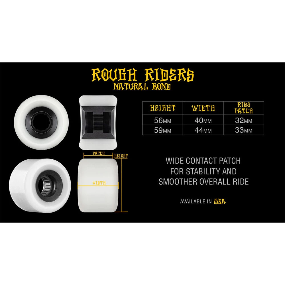 Bones - Rough Riders Runners Red 56MM 80A ATF Skateboard Wheels 5 Bones - Rough Riders Runners Red 56MM 80A ATF Skateboard Wheels - Image 3