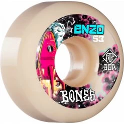 Bones - Enzo Cautela Beerus 53MM 99A V5 Sidecut STF Skateboard Wheels