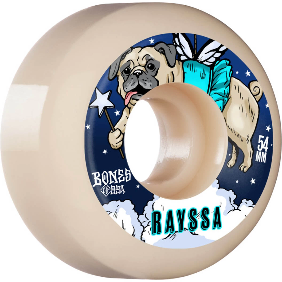 Bones - Rayssa Leal Slinky 54MM 99A V5 Sidecut STF Skateboard Wheels 3 Bones - Rayssa Leal Slinky 54MM 99A V5 Sidecut STF Skateboard Wheels