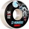 Bones - TJ Rogers Black Wolf 54MM 103A V3 Slims STF Skateboard Wheels 1 Bones - TJ Rogers Black Wolf 54MM 103A V3 Slims STF Skateboard Wheels -Famous Skate Shop bones rogers black wolf 54mm wheels