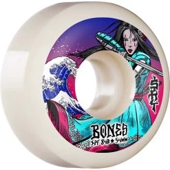 Bones - Sky Brown Warrior 54MM 84B P5 Sidecut SPF Skateboard Wheels