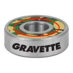 Bronson - David Gravette Pro G3 Skateboard Bearings -Famous Skate Shop bronson gravette bearings side