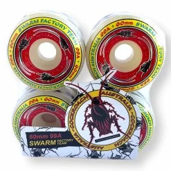 Cockroach - Swarm Red 60MM 99A Skateboard Wheels -Famous Skate Shop cockroach swarm 60mm 99a skateboard wheels 4
