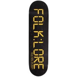 Folklore - Clock Yellow 8.25 Skateboard Deck