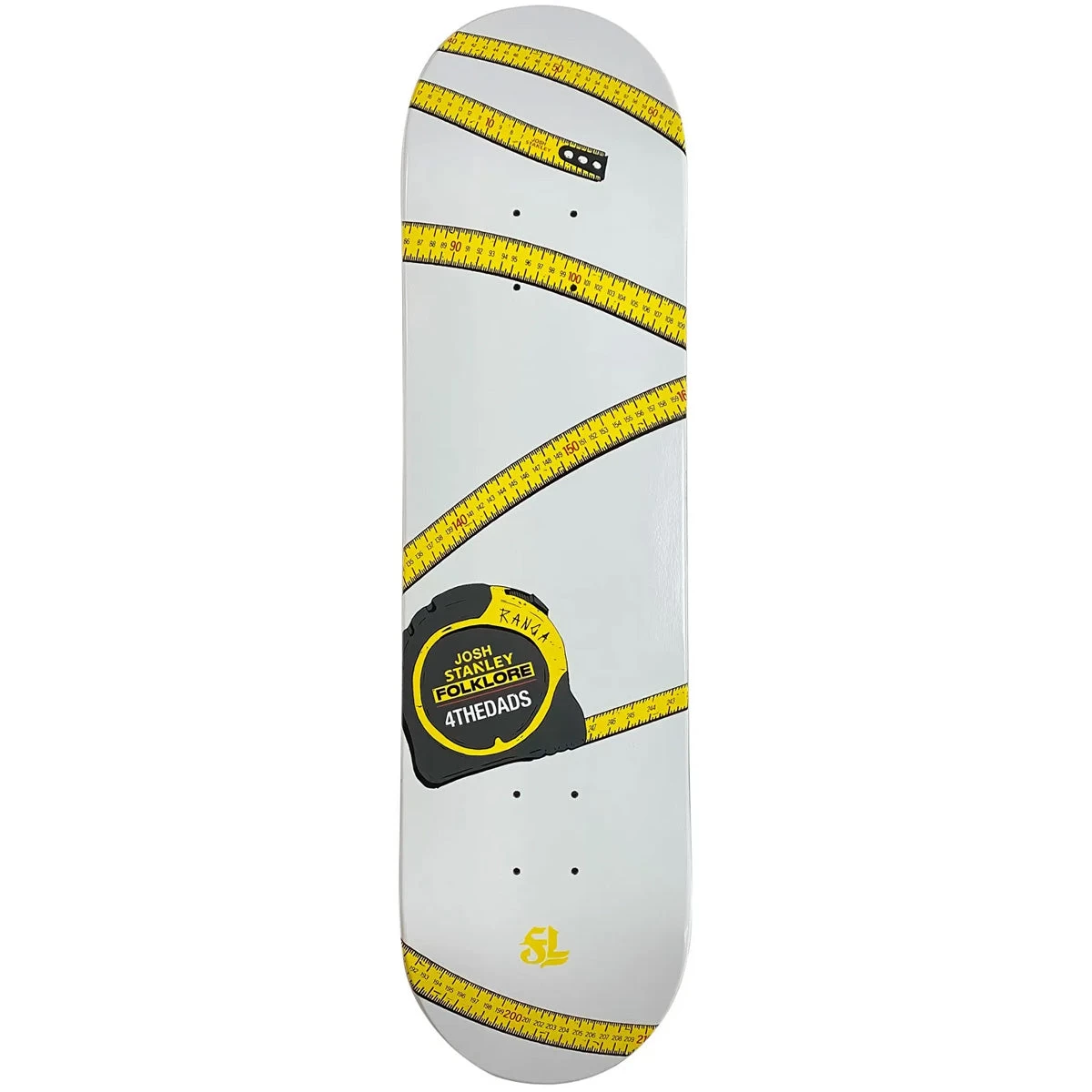 Folklore - Josh Stanley Ranga White 8.375 Skateboard Deck 3 Folklore - Josh Stanley Ranga White 8.375 Skateboard Deck