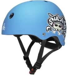 Triple 8 - Lil 8 Certified Staab Edition Youth Helmet Neon Blue Rubber