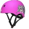 Triple 8 - Lil 8 Certified Staab Edition Youth Helmet Neon Pink Rubber -Famous Skate Shop lil8 staab front pink