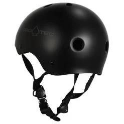 Pro-Tec Pro Tec - Classic Certified Helmet Matte Black -Famous Skate Shop pro tec classic certified hemlet matte black 2