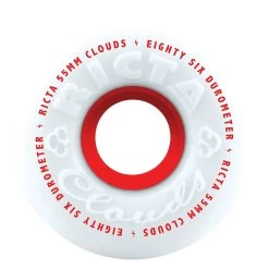 Ricta - Clouds Red 55MM 86A Skateboard Wheels