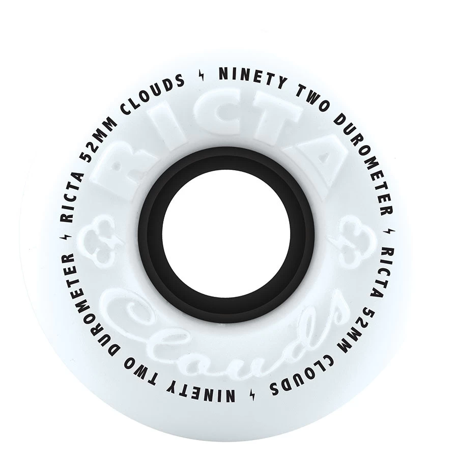 Ricta - Clouds Black 52MM 92A Skateboard Wheels 3 Ricta - Clouds Black 52MM 92A Skateboard Wheels