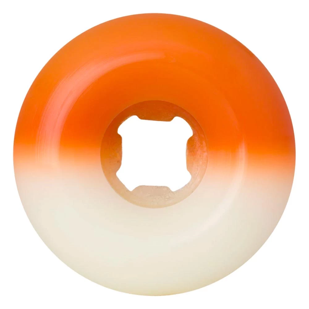 Slime Balls - Hairballs 50-50 White/Orange 56MM 95A Skateboard Wheels 4 Slime Balls - Hairballs 50-50 White/Orange 56MM 95A Skateboard Wheels - Image 2