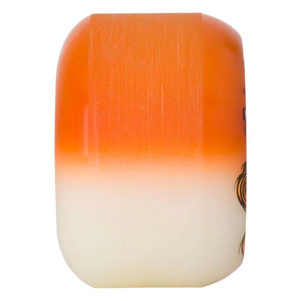 Slime Balls - Hairballs 50-50 White/Orange 56MM 95A Skateboard Wheels 5 Slime Balls - Hairballs 50-50 White/Orange 56MM 95A Skateboard Wheels - Image 3