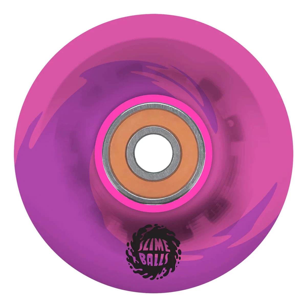 Slime Balls - Light Ups OG Slime Pink/Purple 60MM 78A Skateboard Wheels 4 Slime Balls - Light Ups OG Slime Pink/Purple 60MM 78A Skateboard Wheels - Image 2