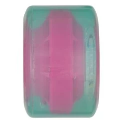 Slime Balls - OG Slime Chrome Trans Green 60MM 78A Skateboard Wheels -Famous Skate Shop slime balls og slime chrome trans green 60mm wheels side