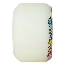 Slime Balls - Vomit Mini White 53MM 97A Skateboard Wheels -Famous Skate Shop slime balls vomit mini white 53mm wheels side