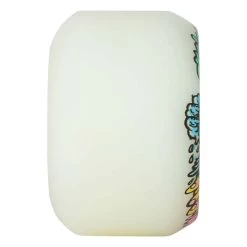 Slime Balls - Vomit Mini White 54MM 97A Skateboard Wheels -Famous Skate Shop slime balls vomit mini white 54mm wheels side