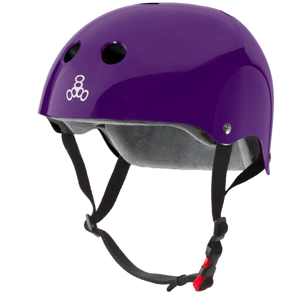 Triple 8 - Certified Sweatsaver Helmet Purple Gloss 3 Triple 8 - Certified Sweatsaver Helmet Purple Gloss