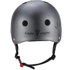 Triple 8 - Certified Sweatsaver Helmet Mike Vallely Signature Edition -Famous Skate Shop triple 8 certified vallely helmet back